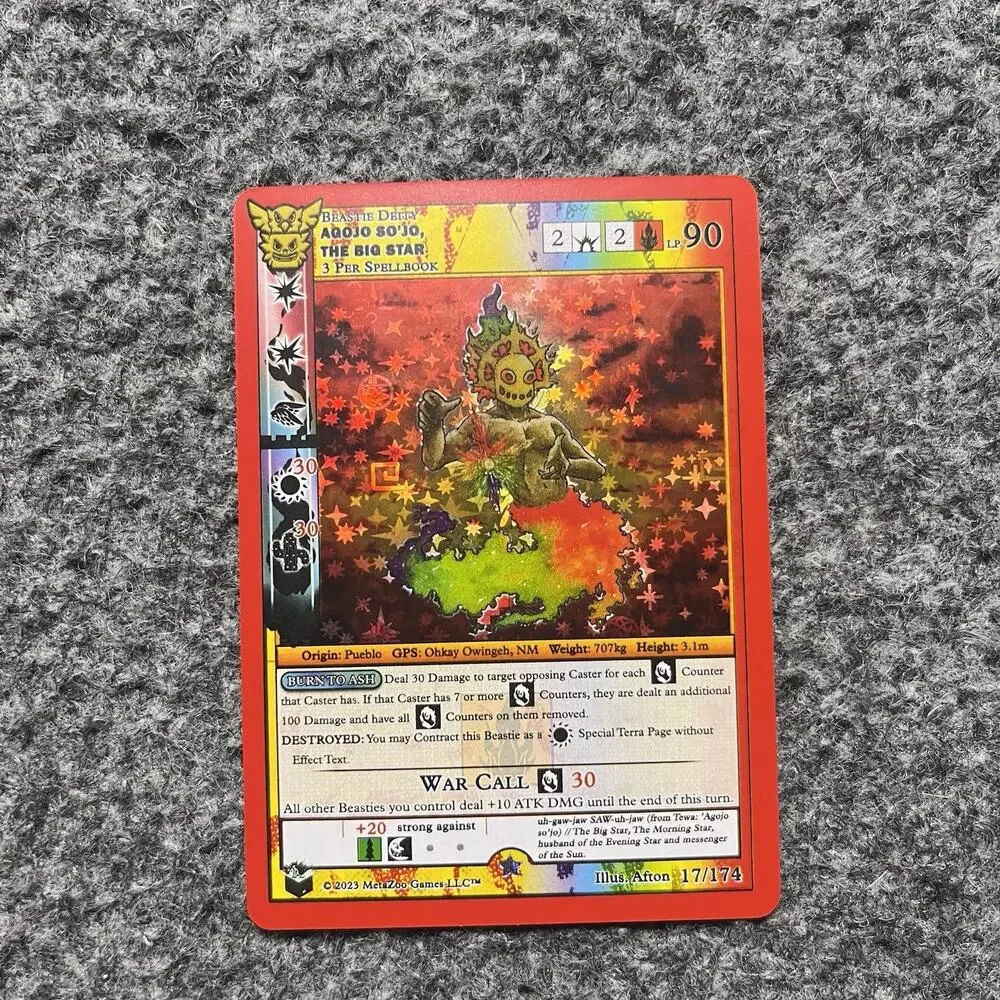 MetaZoo Native Agojo So'Jo Big Star Big Box Full Holo Card 17/174 NM